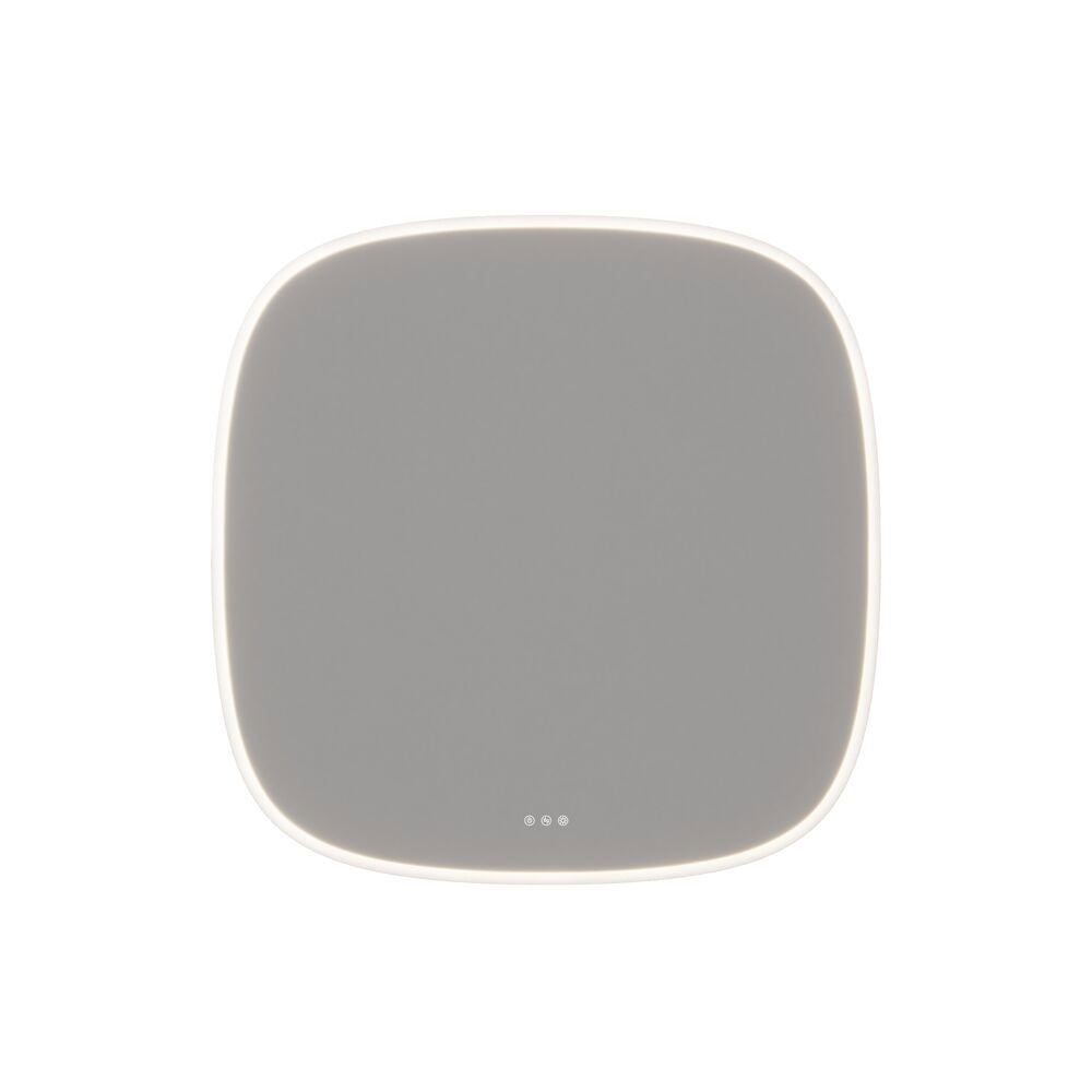 Squircle spegel med belysning och ljusstyrning