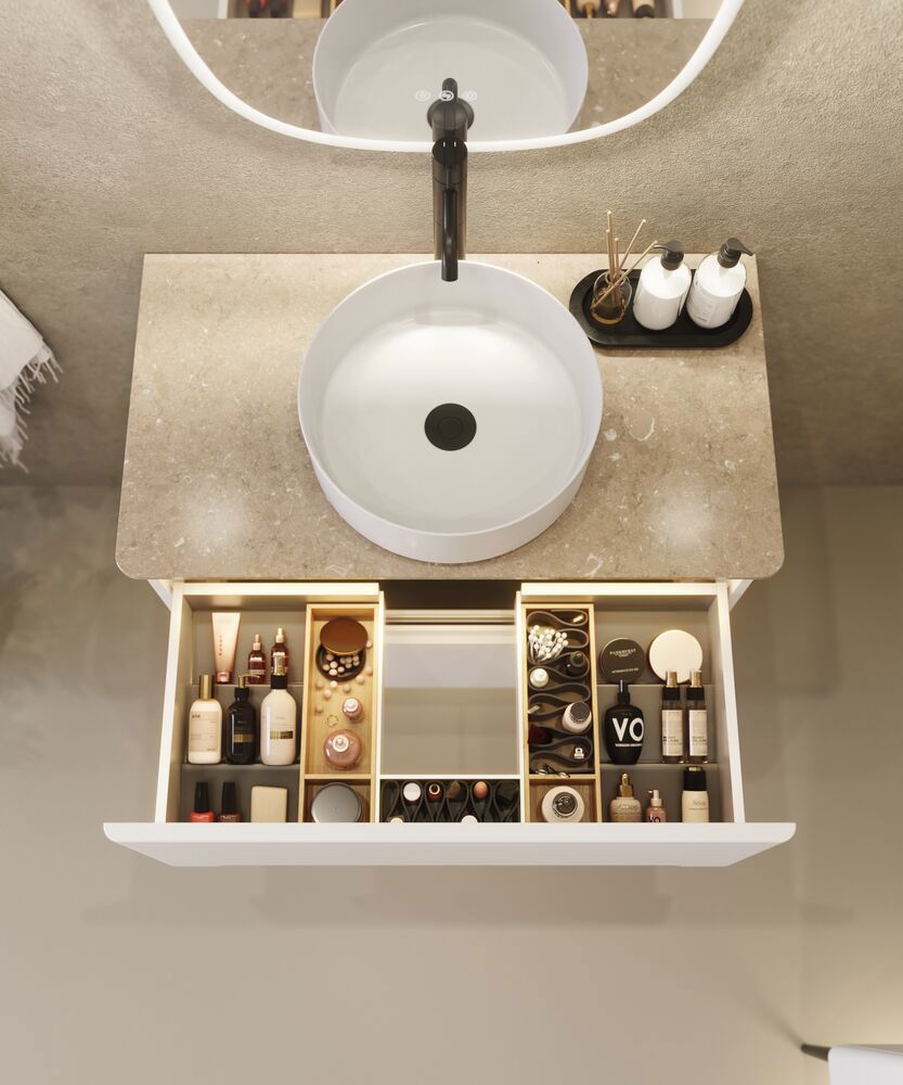 Benkeplate med avrundede hjørner, Silestone®