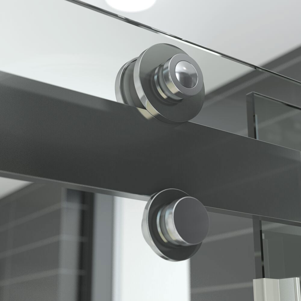 Skjutdörr med 1 fast vägg