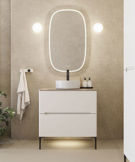 Benkeplate med avrundede hjørner, Silestone®