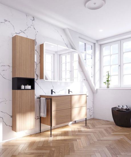 Angular dubbelt tvättställ