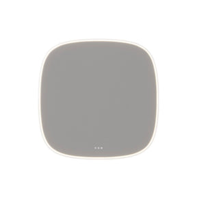 Squircle spegel med belysning och ljusstyrning
