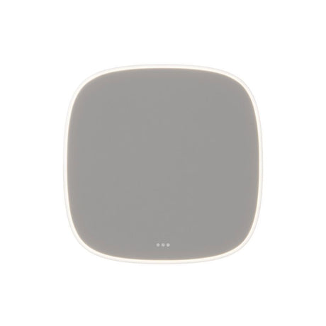 Squircle spegel med belysning och ljusstyrning