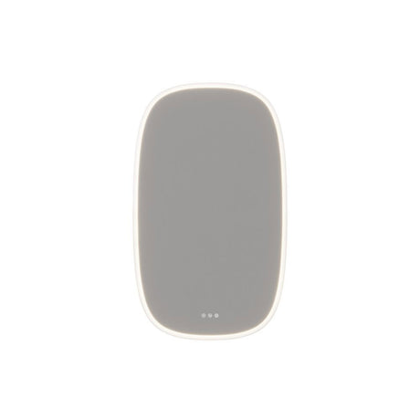 Squircle spegel med belysning och ljusstyrning