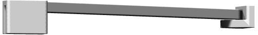 Stabiliseringsarm 30 cm (fast skärmvägg)