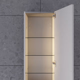 Högskåp med 1 dörr, version B, ram, högerhängt