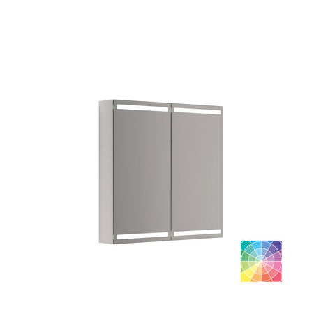 Parallel spegelskåp med belysning och ljusstyrning