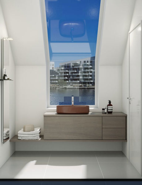 1 x utskärning till fristående tvättställ