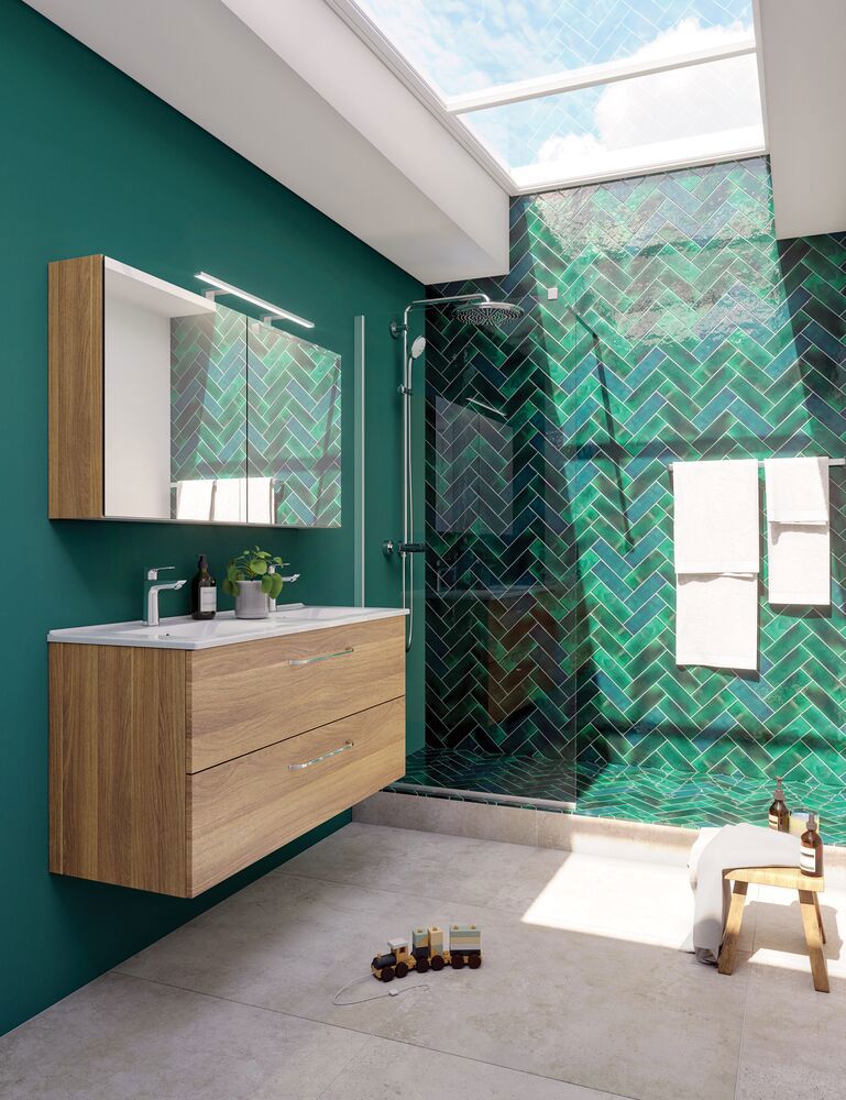 Amber dubbelt tvättställ