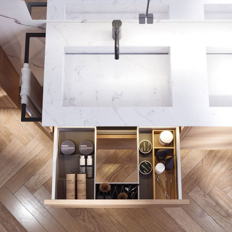 Angular dubbelt tvättställ