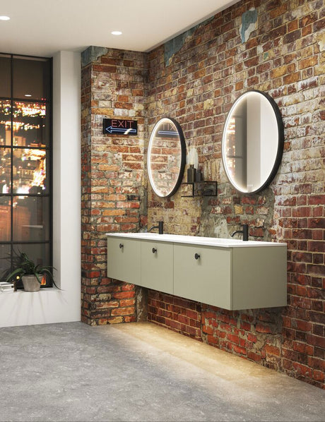 Minore dubbelt tvättställ i specialmått