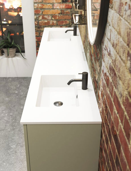 Minore dubbelt tvättställ i specialmått