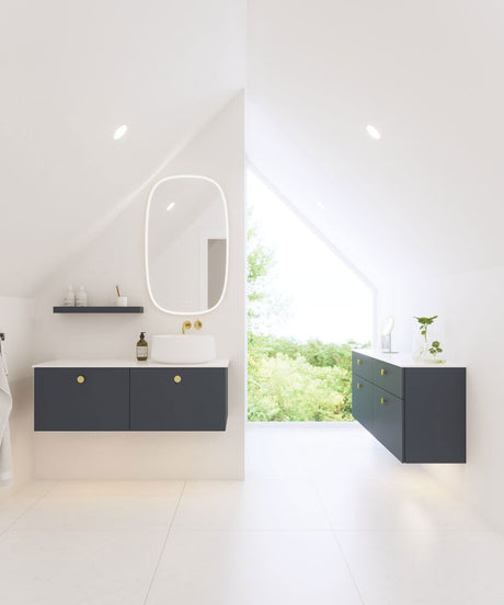 1 x utskärning till fristående tvättställ