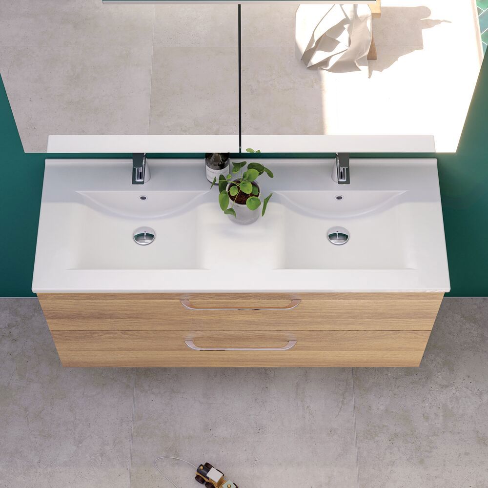 Amber dubbelt tvättställ